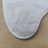 5PCS Stick On White Washable Cleaning Pads Microfiber For X5 Steam Mop H20 H2O - Low Angle