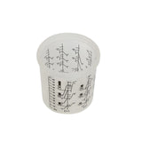 50 Sets Paint Spray Gun Cup Lids Liners Kit with Micron Filter  600ML Clear - Front View