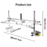 Chainsaw Mill For Saws 14-36 Bar Furniture Making Wood Cutting Aluminum Steel