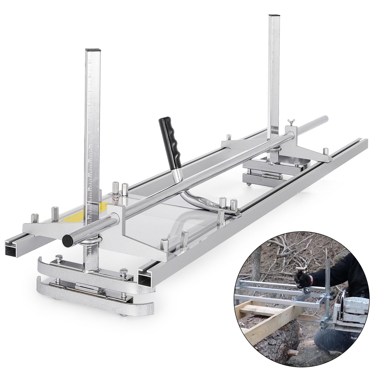 Chainsaw Mill For Saws 14-36 Bar Furniture Making Wood Cutting Aluminum Steel