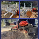 Chainsaw Mill For Saws 14-36 Bar Furniture Making Wood Cutting Aluminum Steel - Extra Image