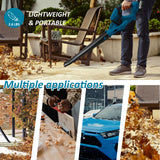 Cordless Leaf Blower Dust Tools Garden Lightweight for Makita 18V  Battery AU - Side View