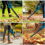 Cordless Garden Leaf Dust Blower Handheld For Makita With 2Battery & Charger 36V - Rear View
