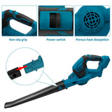 Cordless Garden Leaf Dust Blower Handheld For Makita With 2Battery & Charger 36V - Close-Up Angle