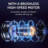 Cordless Blower Portable Handheld Electric Brushless Turbo Jet Fan w/2 Batteries - Extra Image