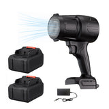 Stepless Cordless Leaf Blower w/2 Batteries Portable Handheld Turbo Jet Fan AU - Front View