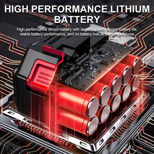 Stepless Cordless Leaf Blower w/2 Batteries Portable Handheld Turbo Jet Fan AU