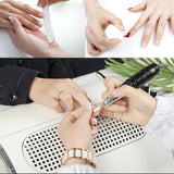 Nail Dust Collector Remover Fan Vacuum Cleaner 3 Fan Suction Manicure Machine - 45-Degree Angle