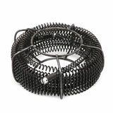 Plumber Drain Snake Pipe Metal Cleaner Pipeline Sewer 12M + 6 Drill Bit Tool DIY - Low Angle