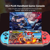 20000+ Retro Games 7 inch Handheld Game Consoles Portable Games Console X12 Plus - Side View