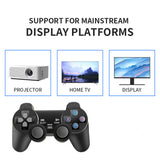 64G 4K 10000+ Retro Games Stick TV Video Game Console HDMI 2 Wireless Controller - Side View