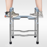 Upgrade Raised Toilet Seat 19.3-25.2 150kg Universal Toilet Riser for Elderly - Top-Down View