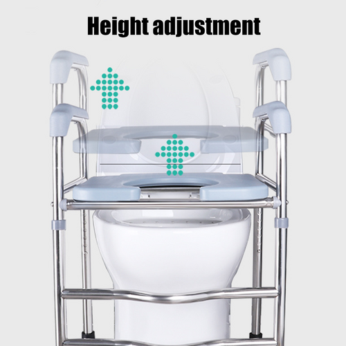 Upgrade Raised Toilet Seat 19.3-25.2 150kg Universal Toilet Riser for Elderly