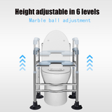 Upgrade Raised Toilet Seat 19.3-25.2 150kg Universal Toilet Riser for Elderly - Extra Image