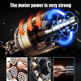 2-in-1 Cordless Electric Leaf Blower Dust Suction Vacuum Cleaner With 2 Battery - Side View