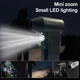 130000 RPM Powered  Mini Jet Fan Dry Fan Mini Blower Turbo Fan Multifunctional - Top-Down View