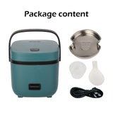 1.2L Mini Rice Cooker Travel Small Non-stick Pot For Cooking Soup Rice Stews - 45-Degree Angle