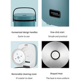 1.2L Mini Rice Cooker Travel Small Non-stick Pot For Cooking Soup Rice Stews - Rear View