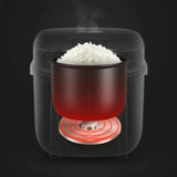 1.2L Portable Electric Rice Cooker Mini Small 3 Cups For 1-2 Person Kitchen Home - Side View