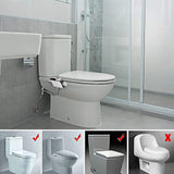 Toilet Bidet Seat Dual Nozzles Bidet Non Electric Toilet Water Sprayer Bathroom - Side View
