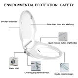 Non Electric Bidet Toilet Seat O Cover Bathroom Dual Nozzle Spray Water Wash - 45-Degree Angle