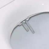 Non Electric Bidet Toilet Seat D Cover Bathroom Dual Nozzle Spray Water Wash - Rear View
