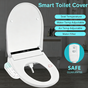 Electric Toilet Bidet Seat Cover Auto Massage Washlet Bathroom Warm Water Dry AU
