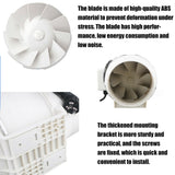 4'' Extractor Fan Duct Hydroponic Inline Exhaust Vent Industrial - 45-Degree Angle