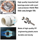 6'' Extractor Fan Duct Hydroponic Inline Exhaust Vent Industrial