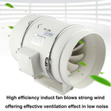 8 Inch Silent Extractor Fan Duct Hydroponic Inline Exhaust Vent Industrial - Top-Down View