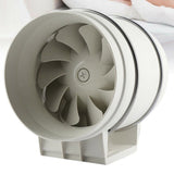 8 Inch Silent Extractor Fan Duct Hydroponic Inline Exhaust Vent Industrial - 45-Degree Angle
