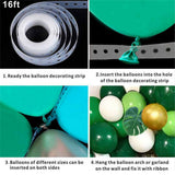 122X Coffee Balloon Arch Garland Kit Set Baby Shower Wedding Birthday Party Decor - Side View