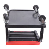 Padded Rolling Creeper Garage Mechanics Roller Seat Stool Chair with Tool Tray - Front View