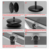A4 Floor Poster Stand Foyer Pedestal Sign Holder Business Menu Display AU Stock - 45-Degree Angle
