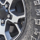 Adjustable Auto-Stop Tire Deflator Valve Kit 10-30 PSI 4PCS Screw-on for Offroad - Rear View