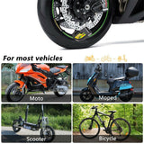 Motorcycle Alarm Disc Lock Brake Handlebar Throttle Grip Lock Bike Security - Close-Up Angle