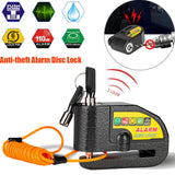 Motorcycle Alarm Disc Lock Brake Handlebar Throttle Grip Lock Bike Security - Low Angle