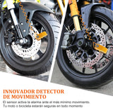 Motorcycle Alarm Disc Lock Motor Bike Brake Security Electric Rotor Bike Lock RED - 45-Degree Angle