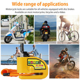 Motorcycle Alarm Disc Lock Electric Rotor Lock Motor Bicycle Bike Brake Security Yellow - Extra Image