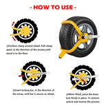 Heavy Duty Wheel Defender Lock Clamp Tyre Lock 13