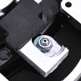 Black Power Operated Central Locking Handle Whale Tail Lock Recessed Folding 12V - 45-Degree Angle