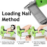 Electric nail Gun Straight Nail Nailer Framing Heavy Duty Woodworking nail Gun - Close-Up Angle
