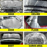 24 Sheet Self-adhesive Sound Deadener Heat Shield Insulation Deadening Mat - Side View