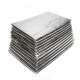24 Sheet Self-adhesive Sound Deadener Heat Shield Insulation Deadening Mat - 45-Degree Angle