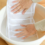 7 Grids Mesh Foldable Clothes Storage Jeans Pants Organizer Clothes Organizer - Side View
