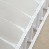 2PCS 7 Grids Mesh Foldable Clothes Storage Jeans Pants Organizer Clothes Organizer 36X25X20CM - Front View