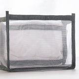 7 Grids Mesh Foldable Clothes Storage Jeans Pants Organizer Clothes Organizer - Rear View