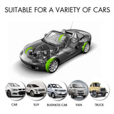 4 Sensor Solar Wireless TPMS Car Tire Tyre Pressure System Monitoring External - Low Angle