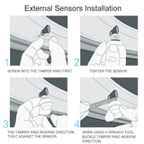 4 Sensor Solar Wireless TPMS Car Tire Tyre Pressure System Monitoring External - Extra Image