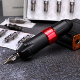92PCS Upgrade Complete Tattoo Kit rotary tattoo pen 8Inks 40Needle Practice Skin - 45-Degree Angle